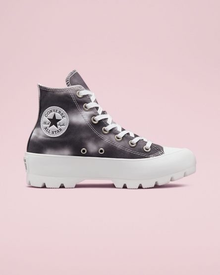 Tenisi Inalti Dama Converse Muted Cloud Wash Lugged Chuck Taylor All Star Argintii Albi | RO WRZCH902